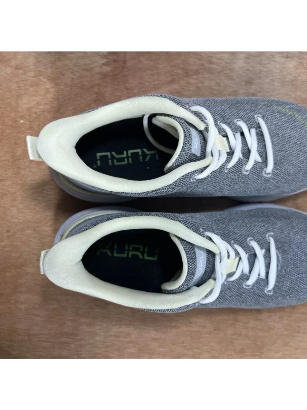 Kuru Flex Via Womens Size 9.5 Gray White Athletic Running Walking Shoes Sneakers